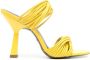 Patrizia Pepe 100mm strappy mules Yellow - Thumbnail 1