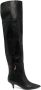 Patrizia Pepe 50mm thigh-length leather boots Black - Thumbnail 1