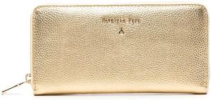 Patrizia Pepe Essential zip-around purse Gold