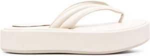 Patrizia Pepe flatform thong-strap sandals White