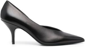 Patrizia Pepe Minimal-shape heeled pumps Black