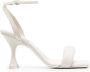 Patrizia Pepe Square Monochrome 100mm sandals White - Thumbnail 1