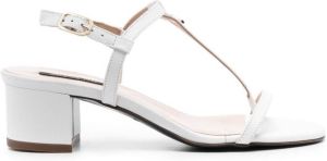 Patrizia Pepe T-strap leather sandals White