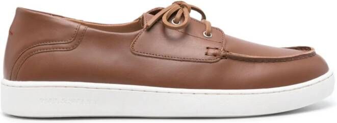 Paul & Shark lace-up leather Boat shoes Brown