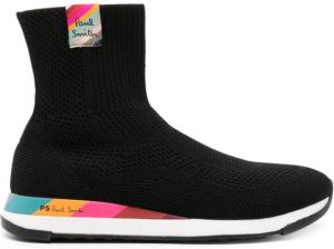 Paul Smith Comet logo-patch high-top sneakers Black