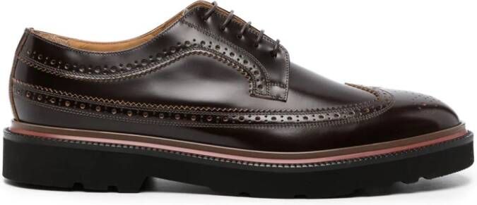 Paul Smith Count perforated lace-up brogues Brown