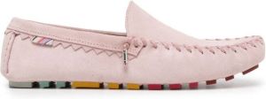Paul Smith Dustin suede driving loafers Pink