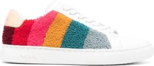 Paul Smith faux-shearling lace-up sneakers White