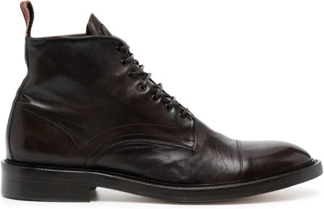 Paul Smith leather ankle boots Brown