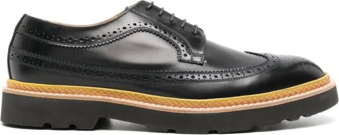 Paul Smith round-toe leather brogues Blue