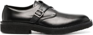 Paul Smith side-buckle detail monk shoes Black