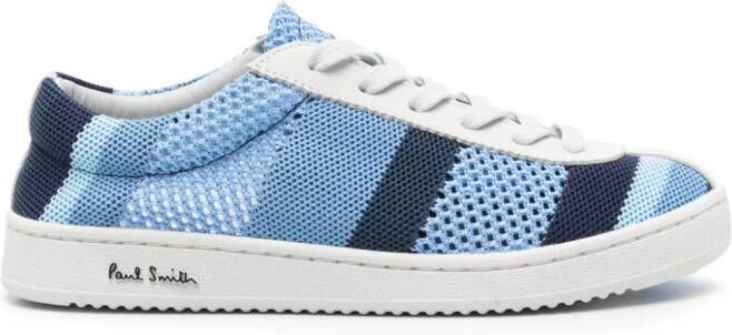 Paul Smith striped open-knit sneakers Blue