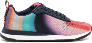 Paul Smith Swirl colour-block knit trainers Red