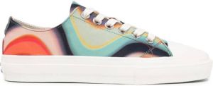 Paul Smith wave-print low-top sneakers Multicolour