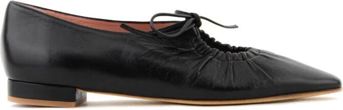 Paul Warmer Elba leather ballerina shoes Black