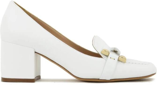 Paul Warmer x Roberto Festa Haraby 50mm leather pumps White
