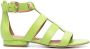 Paul Warmer stud-embellished leather sandals Green - Thumbnail 1