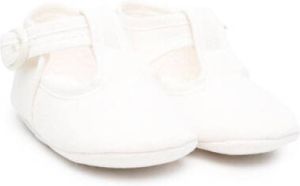 Paz Rodriguez cotton-linen blend crib shoes Neutrals