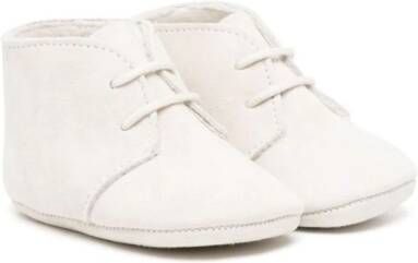 Paz Rodriguez round-frame leather pre-walkers White