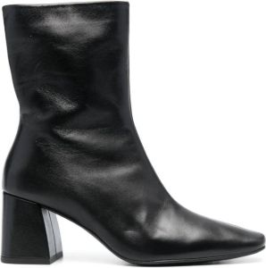 Pedro Garcia 80mm ankle leather boots Black
