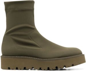Pedro Garcia ankle ridged-sole boots Green