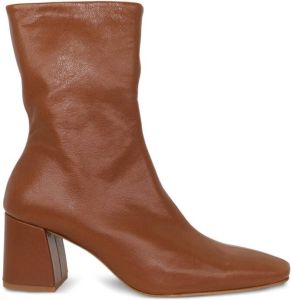 Pedro Garcia Ilisa 60mm leather ankle boots Brown