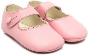 Pèpè Amy button strap crib shoes Pink