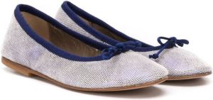 Pèpè bow detailed ballerina shoes Blue