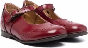 Pèpè brogue-detail leather shoes Red