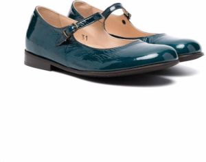 Pèpè buckle-fastening patent leather shoes Green