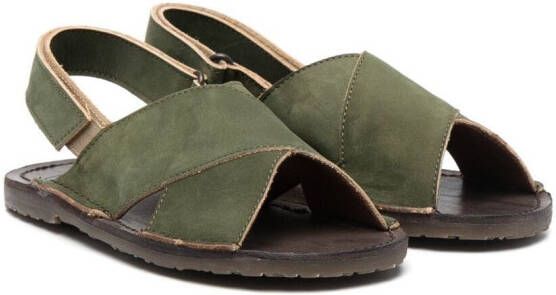 Pèpè California crossover sandals Green