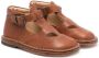 Pèpè closed-toe leather sandals Brown - Thumbnail 1