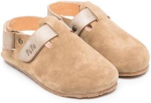 Pèpè closed-toe suede sandals Neutrals