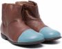 Pèpè colour-block ankle boots Brown - Thumbnail 1
