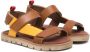 Pèpè colour-block touch-strap sandals Brown - Thumbnail 1