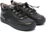 Pèpè drawcord-fastening leather sneakers Black - Thumbnail 1