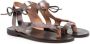 Pèpè Eve strappy leather sandals Brown - Thumbnail 1