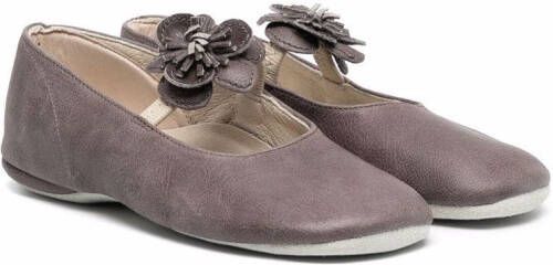 Pèpè floral-detail ballerina shoes Neutrals