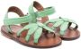 Pèpè floral-detail open-toe sandals Green - Thumbnail 1
