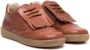 Pèpè fringed leather shoes Brown - Thumbnail 1