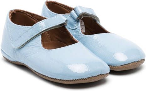 Pèpè Ginevra leather ballerinas Blue