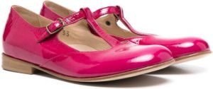 Pèpè glossy buckled ballerina shoes Pink