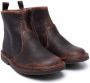 Pèpè grained leather ankle boots Brown - Thumbnail 1