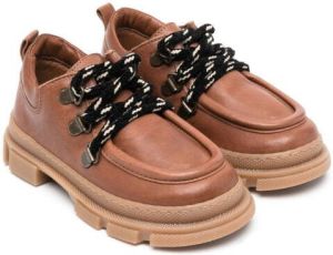 Pèpè lace-up deck shoes Brown