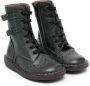 Pèpè lace-up leather boots Grey - Thumbnail 1