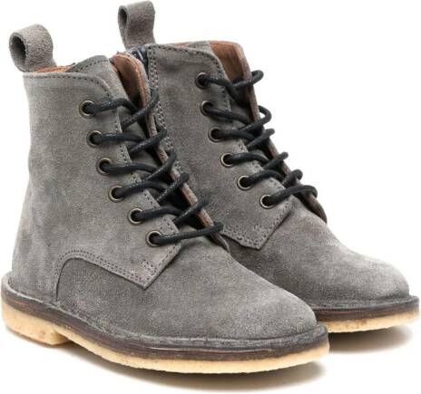 Pèpè lace-up suede boots Grey