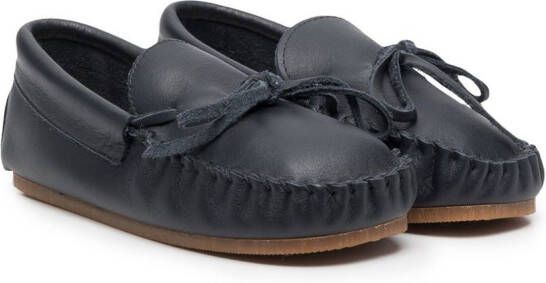 Pèpè leather bow-detail loafers Blue