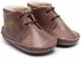 Pèpè leather crib shoes Brown - Thumbnail 1