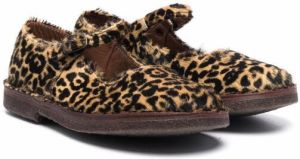 Pèpè leopard-print ballerina pumps Brown