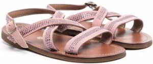 Pèpè Lilla leather sandals Purple